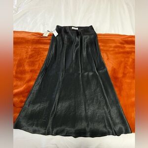 Babaton slip satin maxi skirt